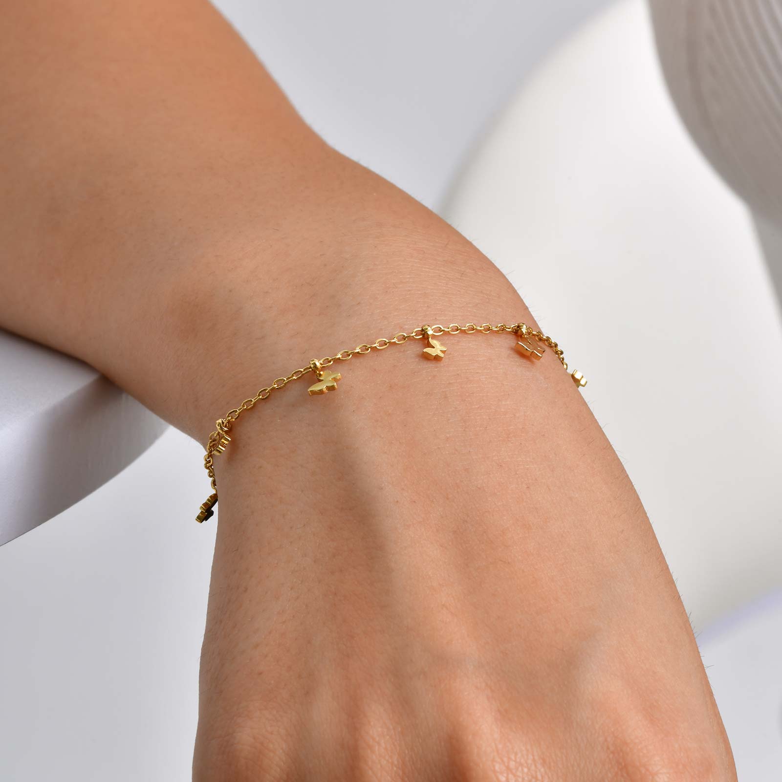 Pulseira de corrente de borbol - Butterfly Clasp Deployant avaliação e preço