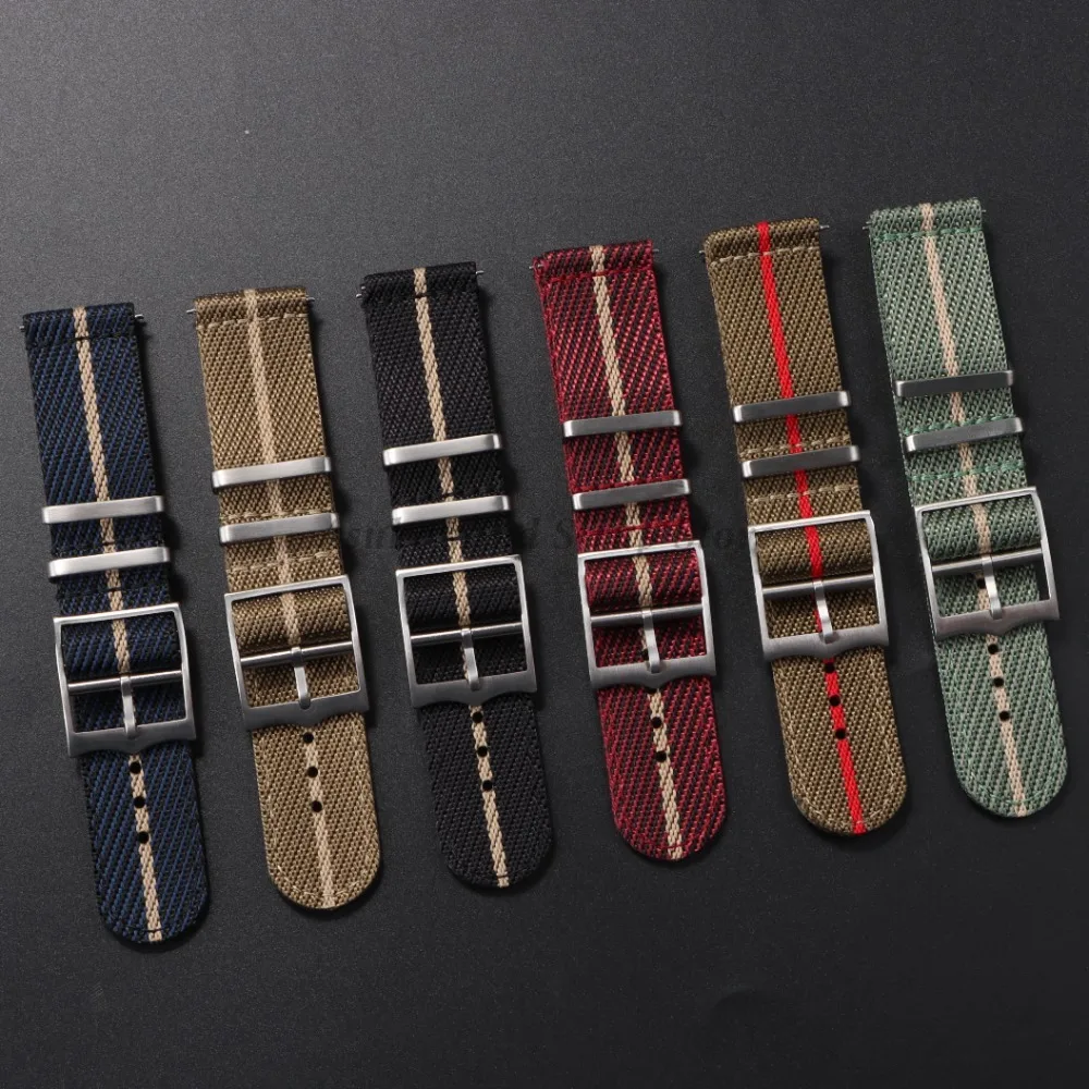 20nn 22mm pulseira de náilon d - Nato Strap Nylon avaliação e preço