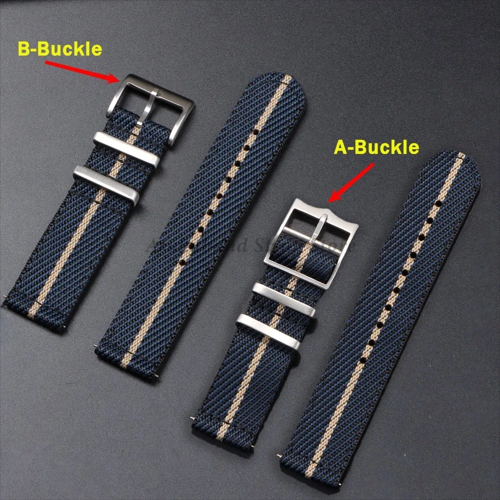 20nn 22mm pulseira de náilon d - Nato Strap Nylon avaliação e preço