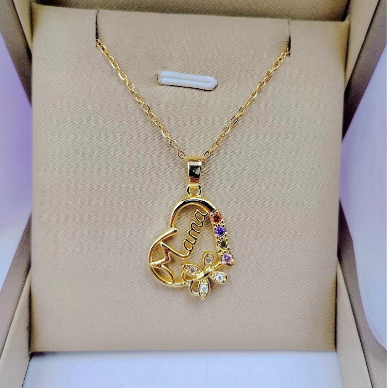 Multi-cor cristal coração mama - Butterfly Clasp Deployant avaliação e preço