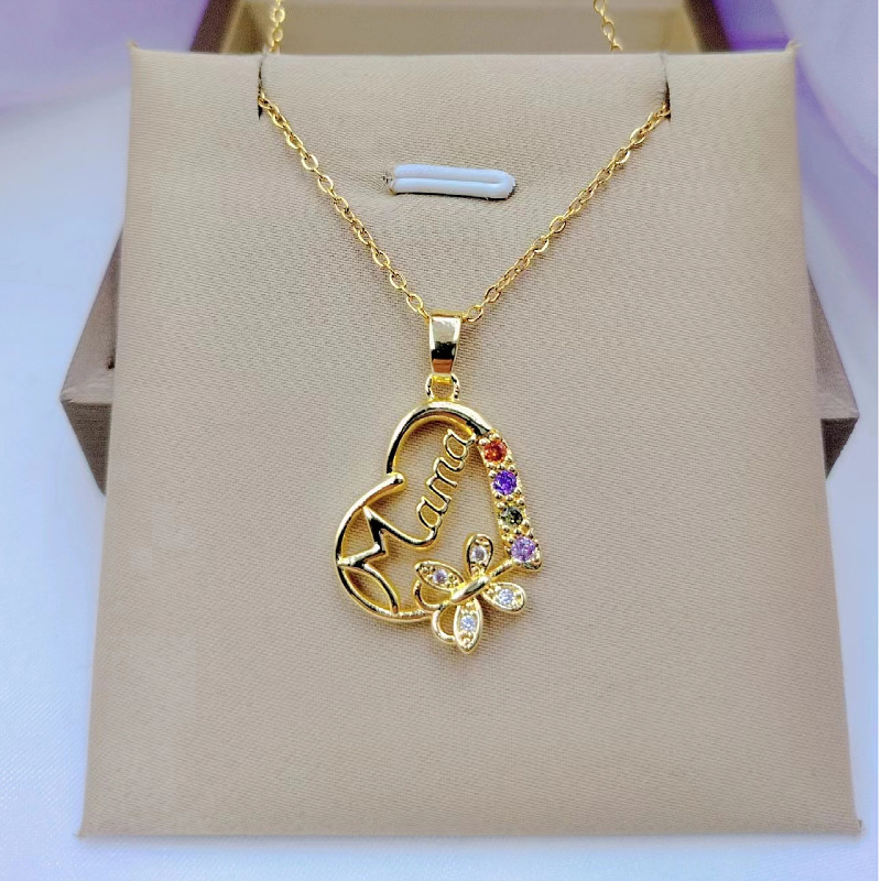Multi-cor cristal coração mama - Butterfly Clasp Deployant avaliação e preço
